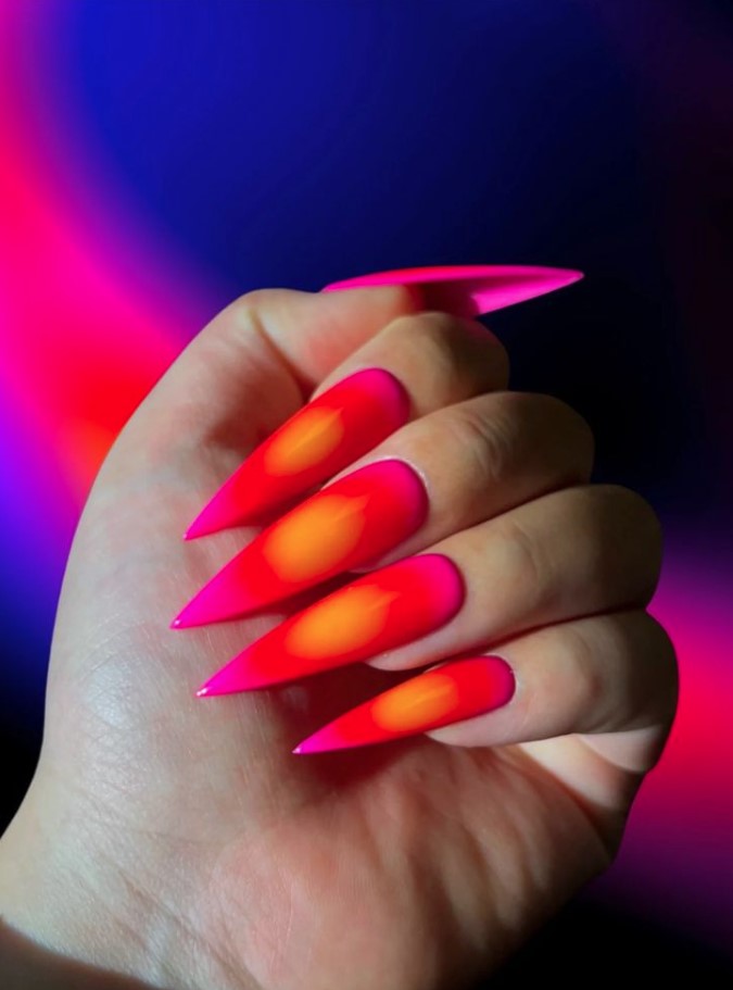Bold Neon Nails
