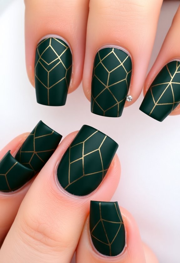 Forest Green Geometric
